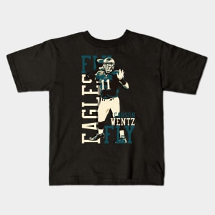 Fly Eagles Fly Carson Wentz Kids T-Shirt